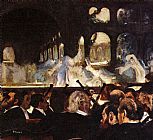 The ballet scene by Edgar Degas